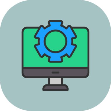 bilgisayar simgesi, vektör illüstrasyonu