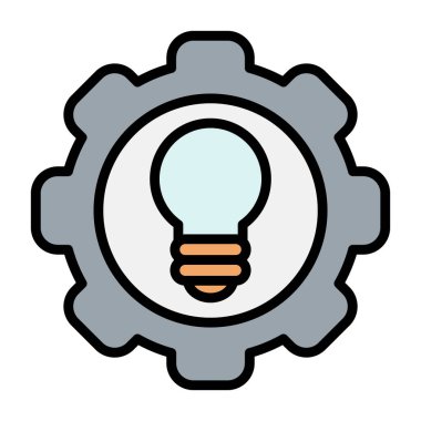 Moda Biçimli Ampul Simgesi İzole Arkaplan