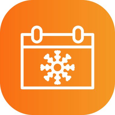 Bir kar tanesi simgesinin vektör çizimi