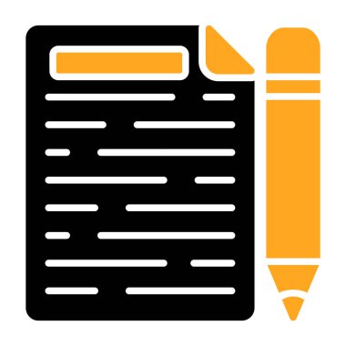 Belge. Web simgesi basit illüstrasyon