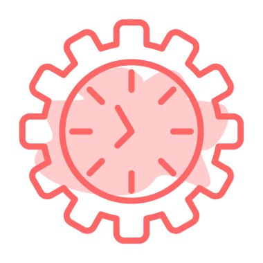 Zaman simgesi vektör illüstrasyonu