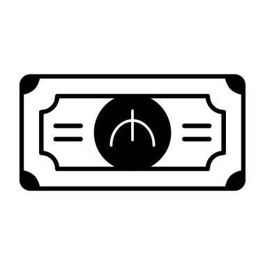 Dolar banknot simgesi vektörü beyaz arkaplanda izole, para faturası şeffaf tabela, para sembolü