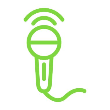 mikrofon simgesi. vektör illüstrasyonu