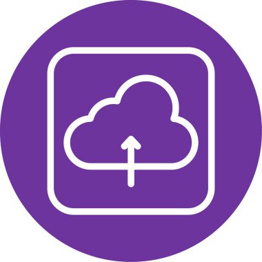 Soyut arkaplanda bulut hesaplama simgesi vektörü