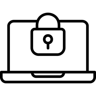 kilit simgesi, vektör illüstrasyonu