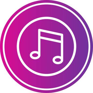 vektör müzik Not simgesi