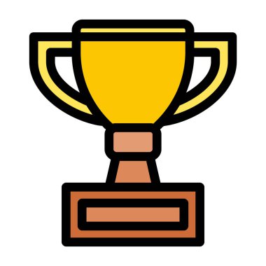 kupa düz renk simgesi