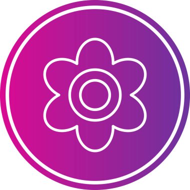 Bir çiçeğin vektör illüstrasyonu