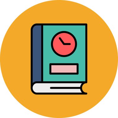 Kitap. Web simgesi basit illüstrasyon