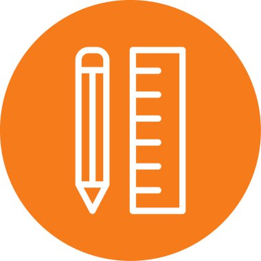 Kalem. Web simgesi basit illüstrasyon