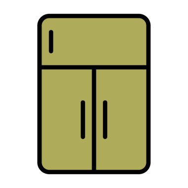 Mobilya simgesinin vektör illüstrasyonu