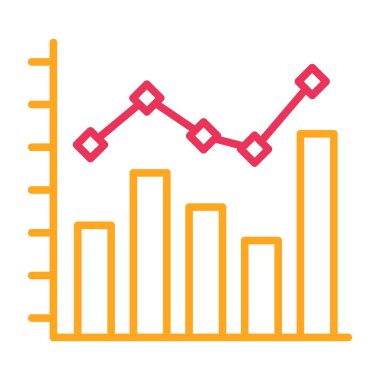 çubuk çizelgesi vektör illüstrasyonu