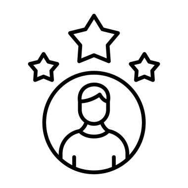 yıldız simgesi, vektör çizimi