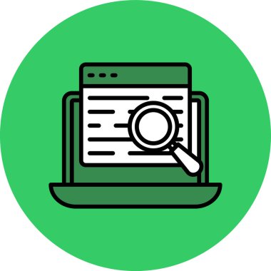 Ara. Web simgesi basit illüstrasyon