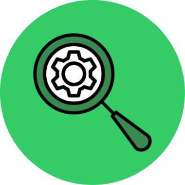 Arama simgesi vektör illüstrasyonu