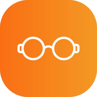 Modern gözlük simgesinin vektör çizimi