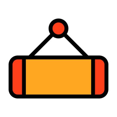 Tek bir bataryanın vektör çizimi