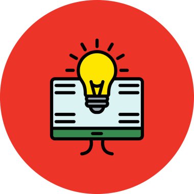 fikir web simgesi, vektör çizim