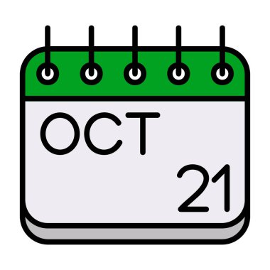 Takvim 27 Ekim simgesiyle