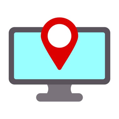 harita pin vektör simgesi