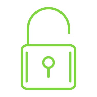 kilit simgesi, vektör illüstrasyonu