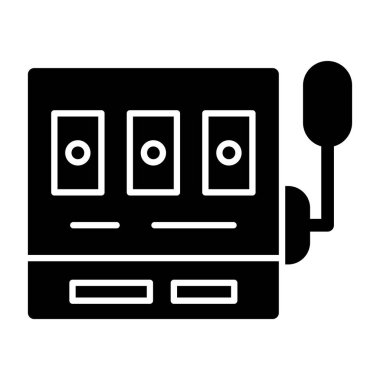 Akıllı telefon simgesine sahip robot, vektör illüstrasyonu