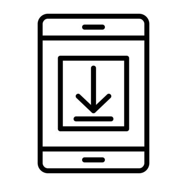 Simge indir, vektör illüstrasyon tasarımı