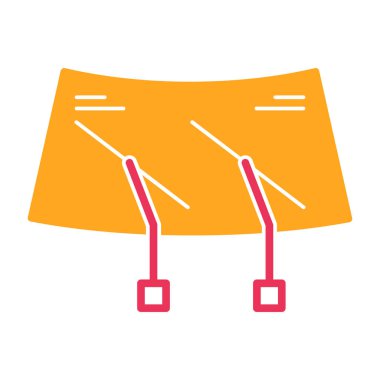 Kırmızı ve sarı rengin vektör çizimi