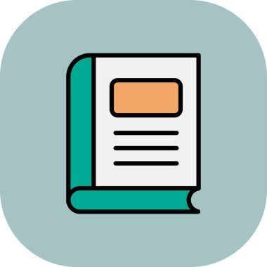 kitap simgesi, vektör illüstrasyon tasarımı