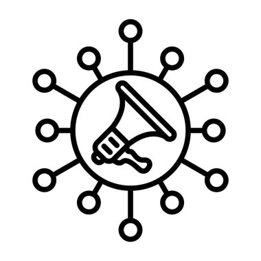 Konuşmacı simgesi. Web için hoparlör vektör simgelerinin özet çizimi