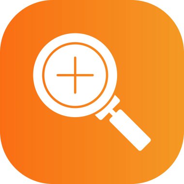 Benzersiz büyüteç vektör simgesi