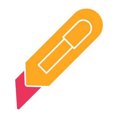 Kalem. Web simgesi basit illüstrasyon