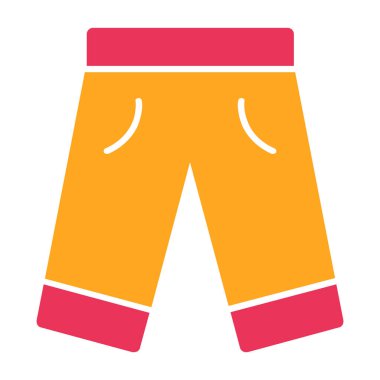 Şort. Web simgesi basit illüstrasyon