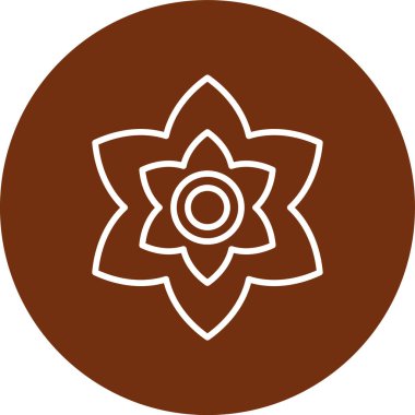 çiçek simgesi illüstrasyon tasarım