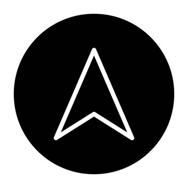 Bir pusula simgesinin vektör illüstrasyonu