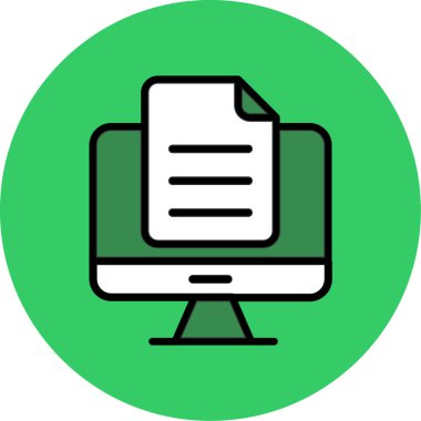 Bilgisayar. Web simgesi vektör illüstrasyonu