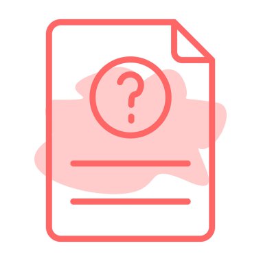 soru işareti vektör çizgisi tasarımı