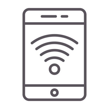 wifi vektör ince çizgi simgesi