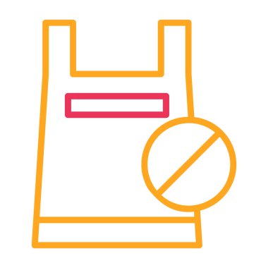 Alışveriş poşeti ikon vektör illüstrasyonu