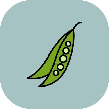 Bezelye. Web simgesi basit illüstrasyon