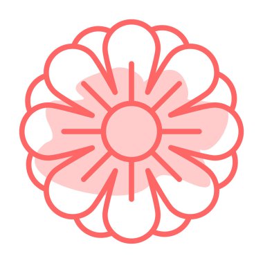 çiçek simgesi vektör illüstrasyonu