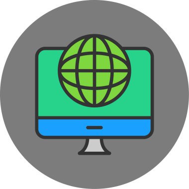 Web, vektör illüstrasyonu için web tasarım simgesi