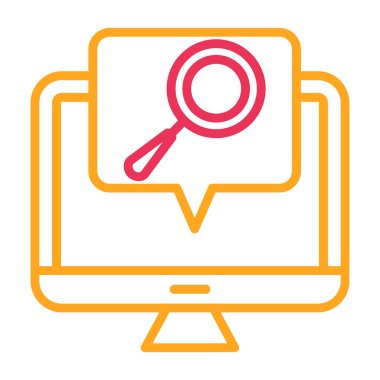 seo modern simgesinin vektör illüstrasyonu