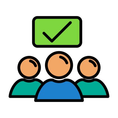 grup insan vektör simgesi