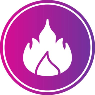 Yangın. Web simgesi basit illüstrasyon