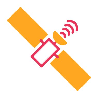 uydu simgesi vektör illüstrasyonu