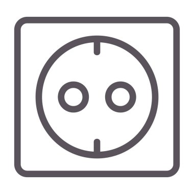 elektrik dolgu satırı simgesi ana hat biçiminde