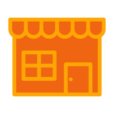 Mağaza vektör simgesi. düz biçim tasarımı 10 vektör illüstrasyonuna yol açar.