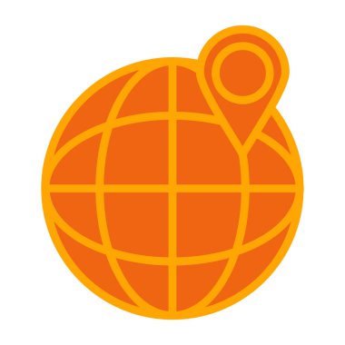 Küresel simge vektör illüstrasyonu