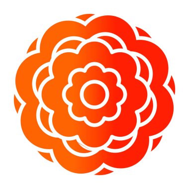 çiçek simgesi vektör illüstrasyonu